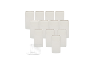 Luftfuktare Keramik 12-pack, Vit (400 ml)