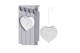 Luftfuktare för element i keramik