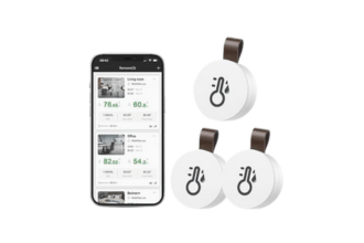 Bluetooth-termometer och hygrometer med datalagringsfunktion, 123-pack, 38x16 mm